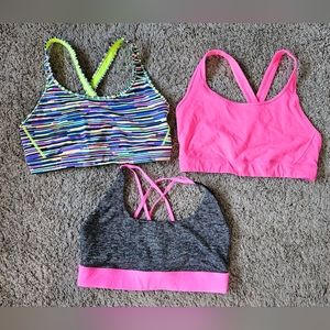 3- Victoria's Secret VSX Sport Bras - Large